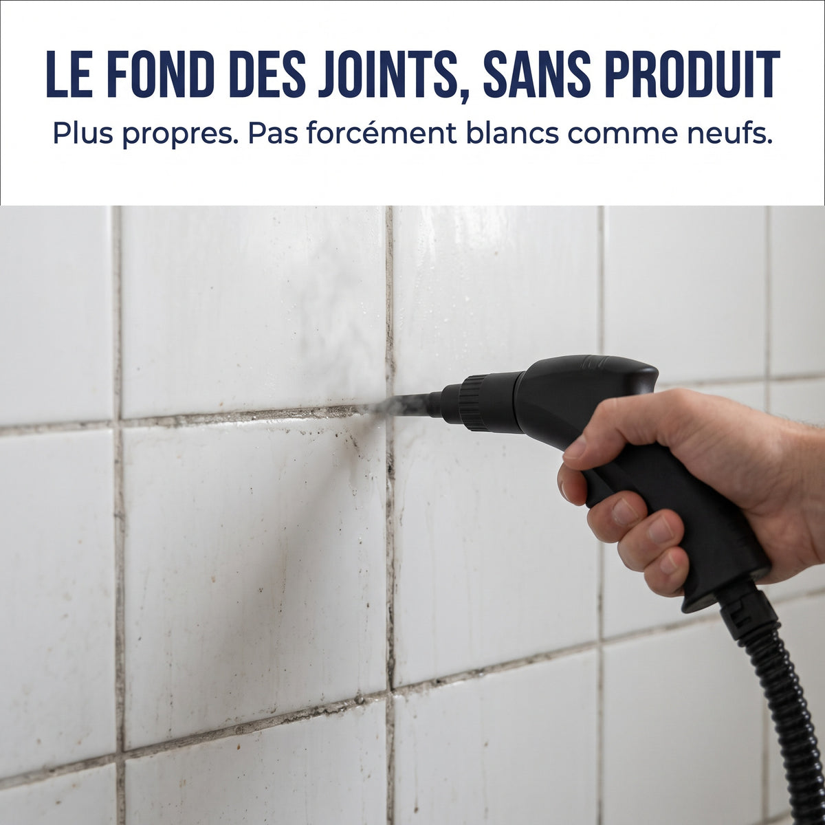 Buse fine dans un joint de carrelage